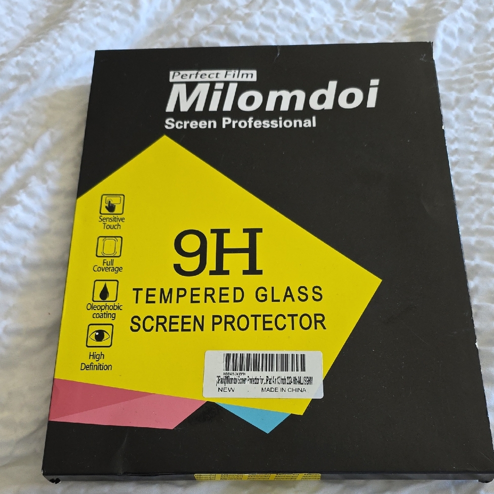 Milomdoi 9H Tempered Glass 3 Screen Protectors In The Box Ipad Air 13 Inch